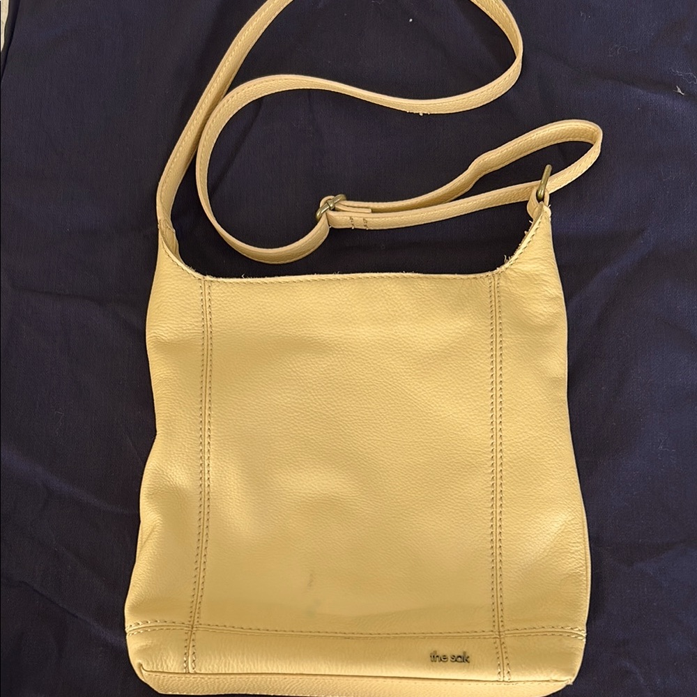 The Sak Yellow Leather Crossbody Bag